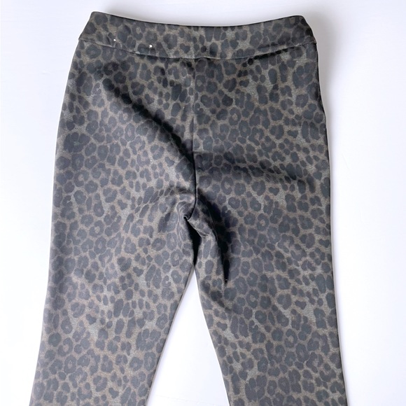Leopard Print Soft Surroundings Ponte Pants - Picture 3 of 5